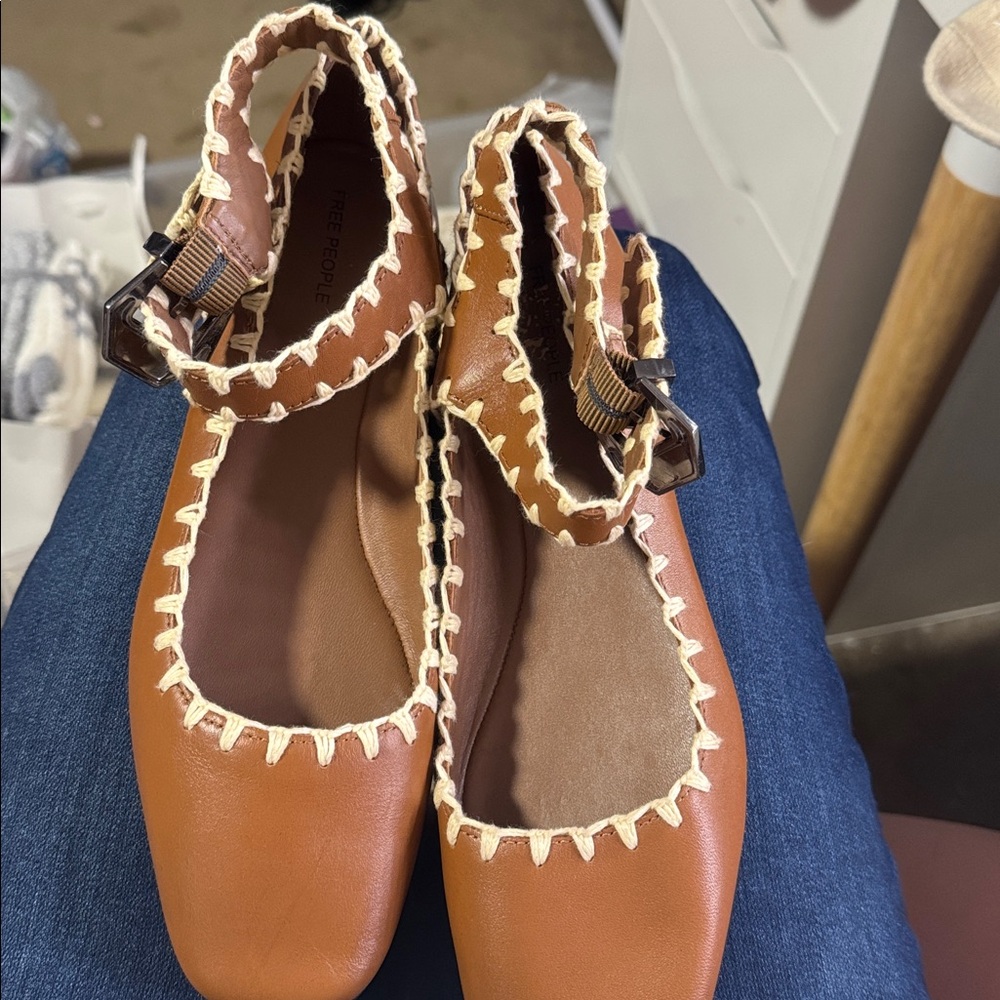 NWOT Free People Crochet Mystic Flats - Picture 6 of 6